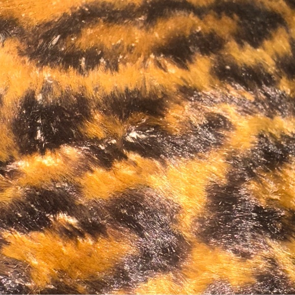 Vintage Barret Hat Leopard Pattern Calf Hair Women’s Animal Print Disco Retro main image 7